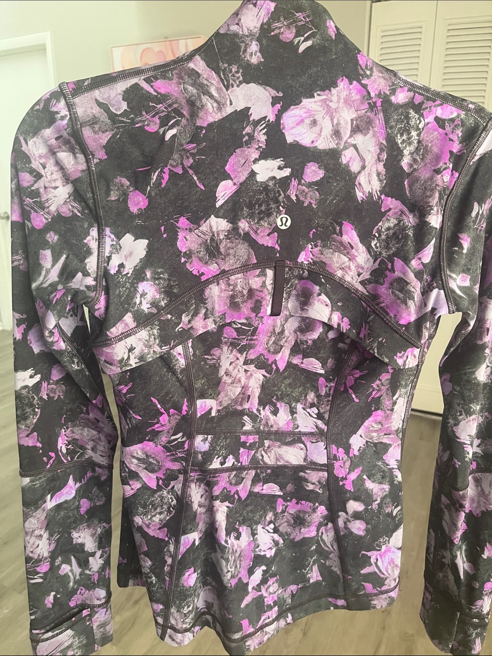 lululemon athletica Black & Purple Floral Define Jacket - Picture 3 of 3